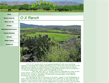 Tablet Screenshot of oxranch.com